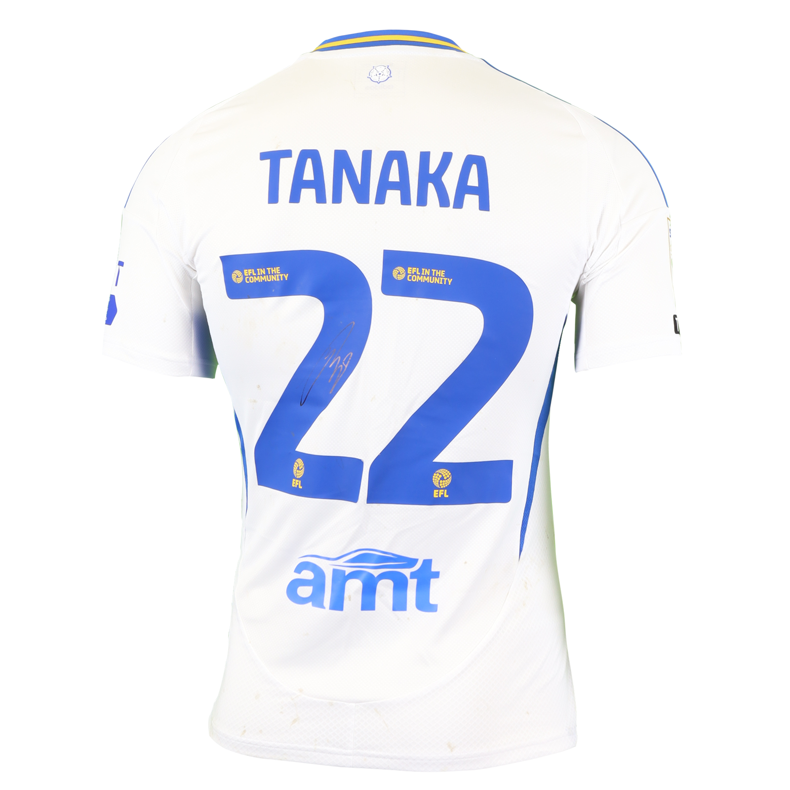 a*様 Leeds United 田中碧　22番シャツ Lサイズ Ao Tanaka 田中碧 | Leeds United - Swansea City | MatchWornShirt
