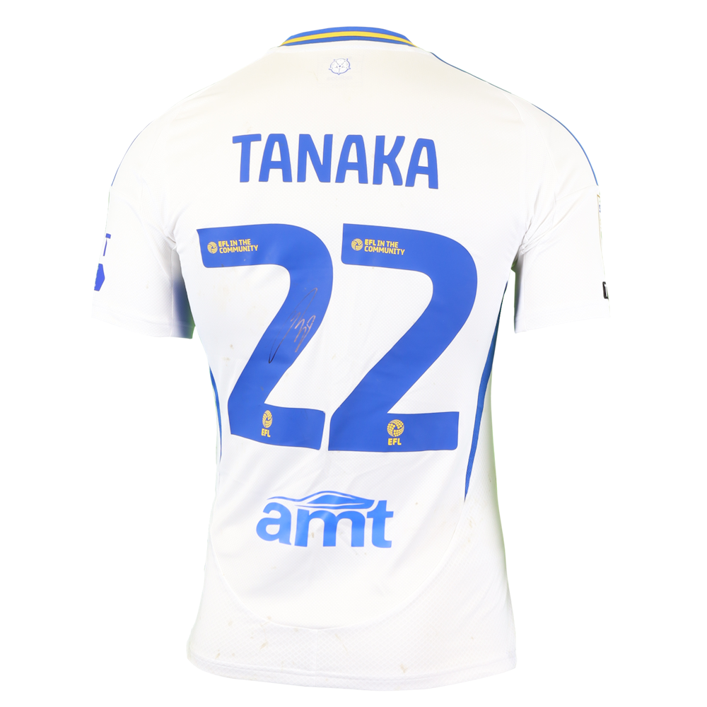 Leeds United 24/25 田中碧　ユニフォーム Ao Tanaka 田中碧 | Leeds United - Swansea City | MatchWornShirt