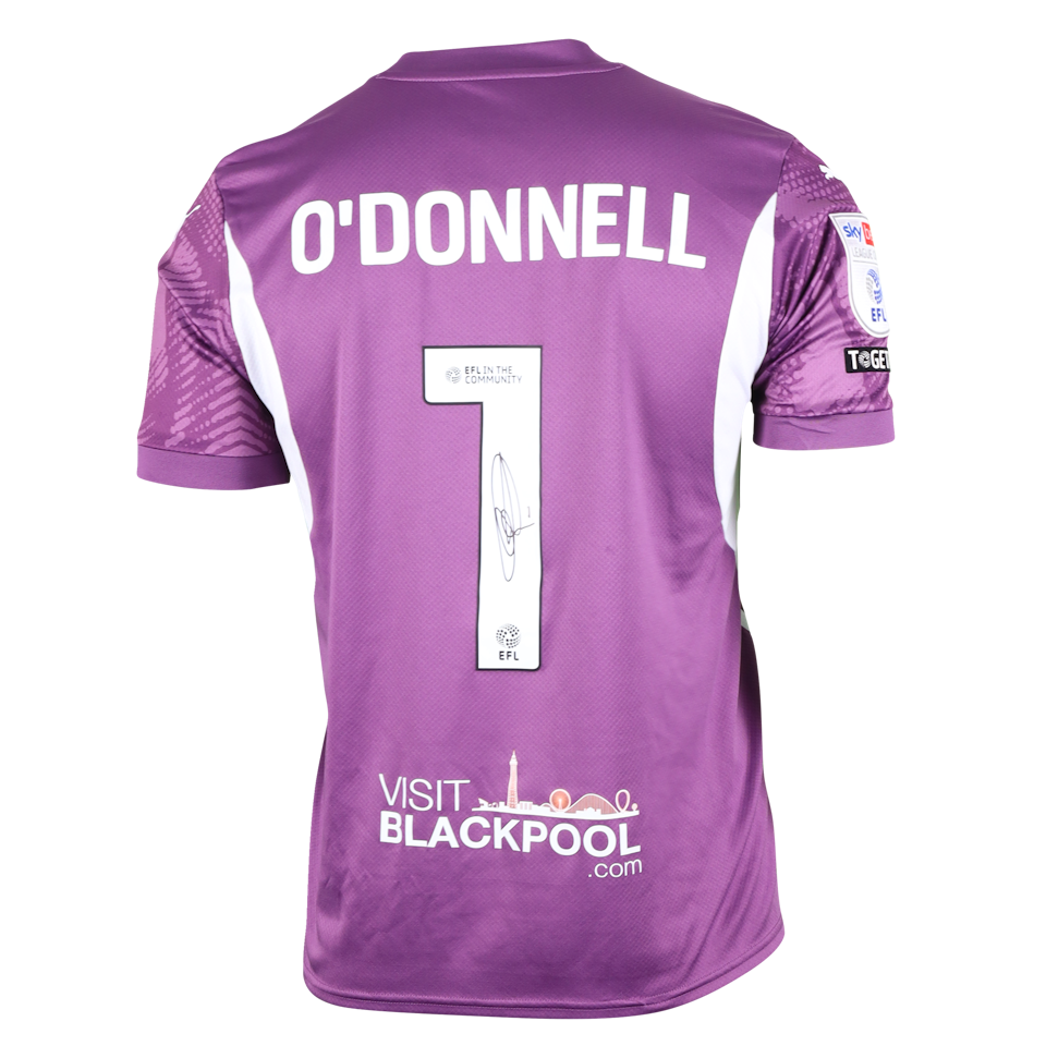 Richard O'Donnell Blackpool shirt