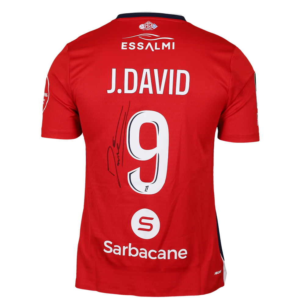 Jonathan David | LOSC Lille - RC Lens | MatchWornShirt