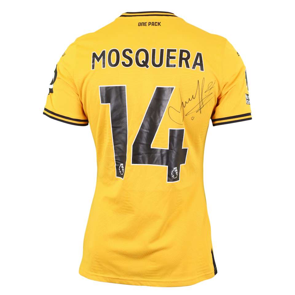 Yerson Mosquera Wolverhampton Wanderers shirt