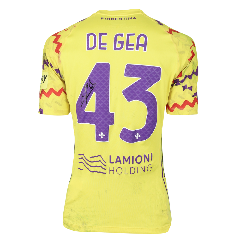 David de Gea | AC Milan - Fiorentina | MatchWornShirt
