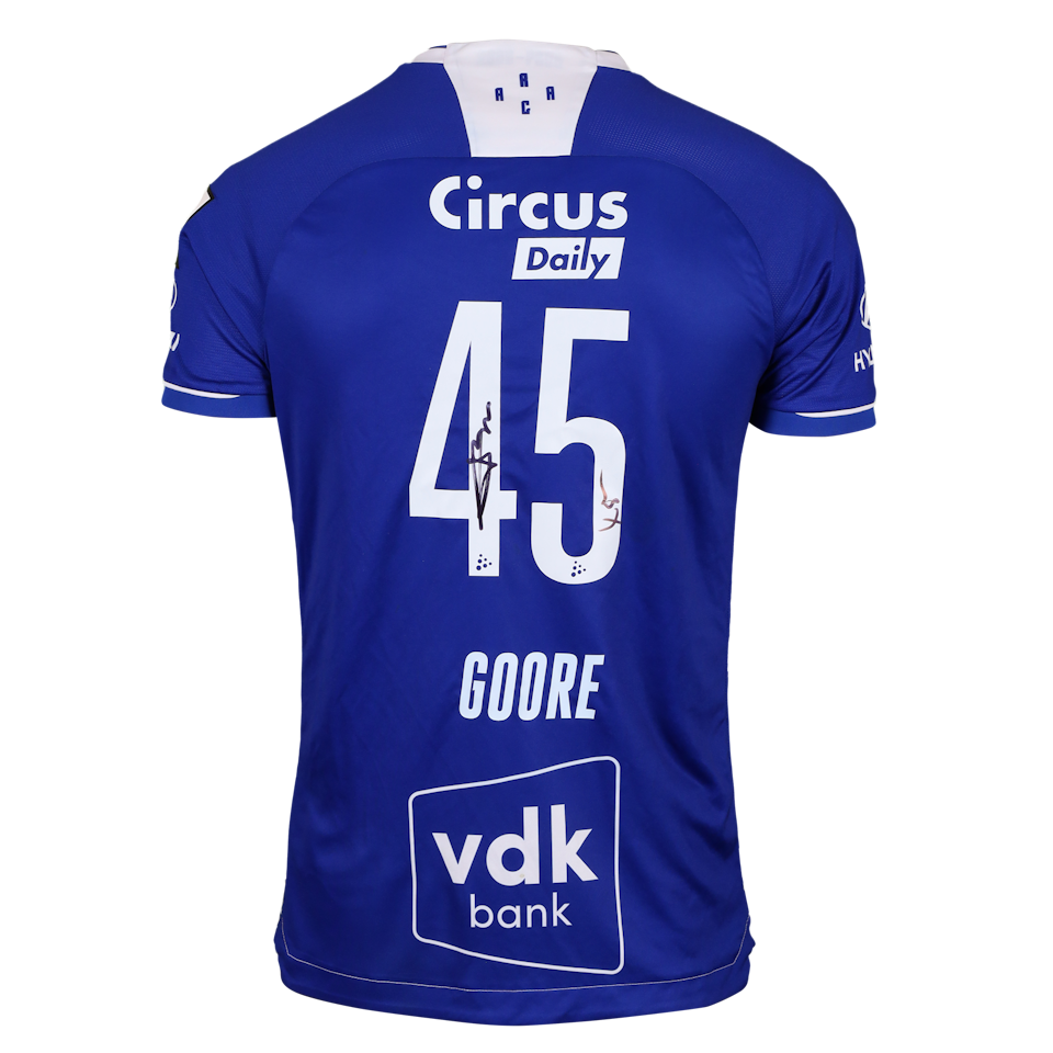 Shirt van Bi Christ Hyllarion Goore KAA Gent