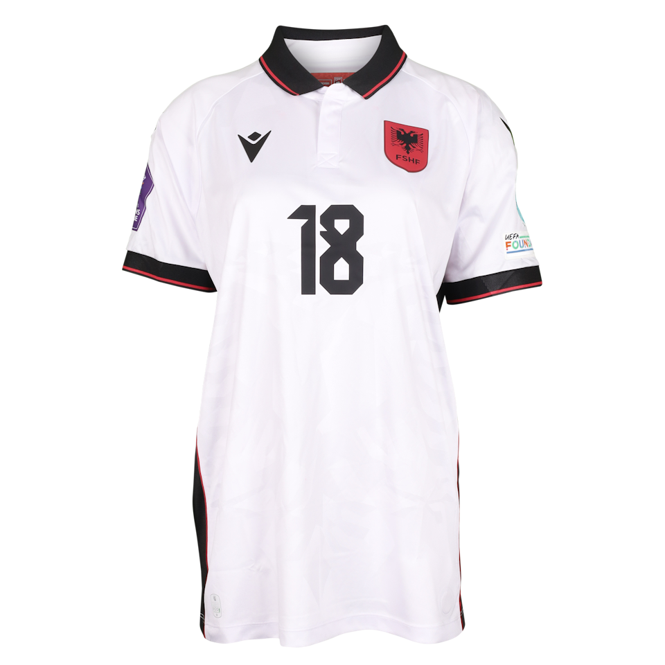 Aidena Mustafaj Albania W jersey