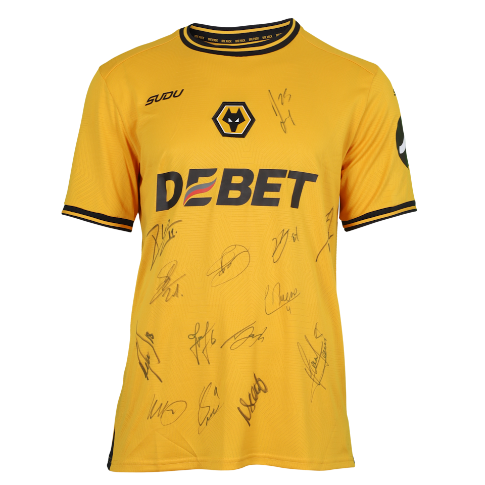 Wolverhampton Wanderers HOEVER 2 ユニフォーム Squad Signed Shirt | Wolverhampton Wanderers | MatchWornShirt