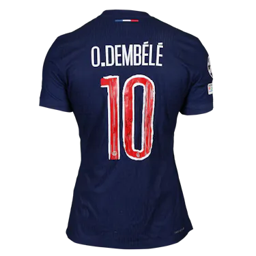 来自Paris Saint-Germain的Ousmane Dembélé球衣