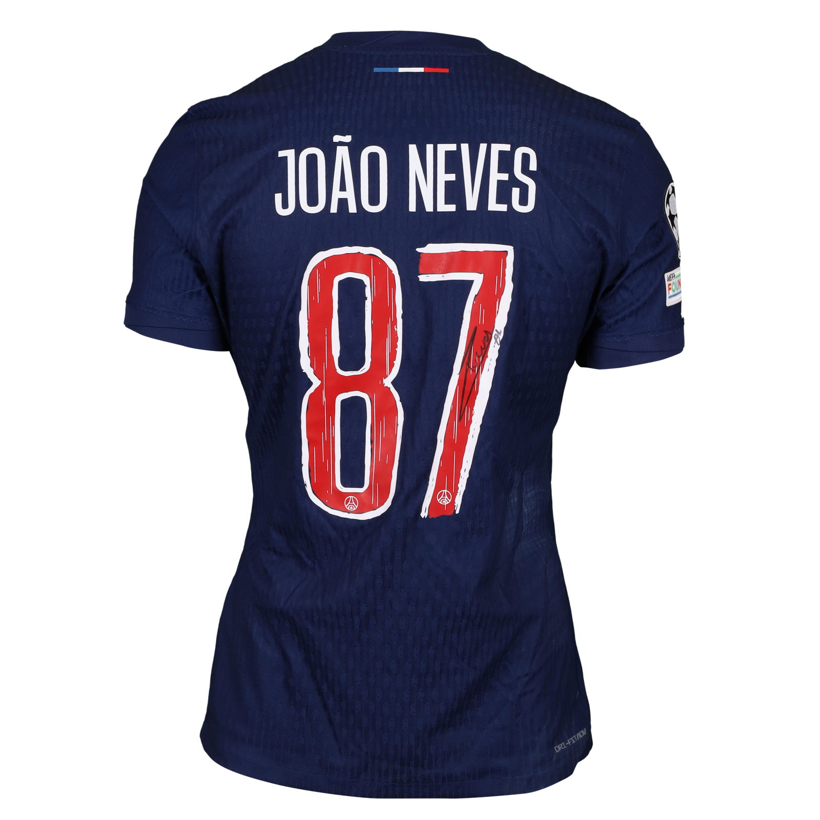 João Neves | Paris Saint Germain - Aston Villa | MatchWornShirt