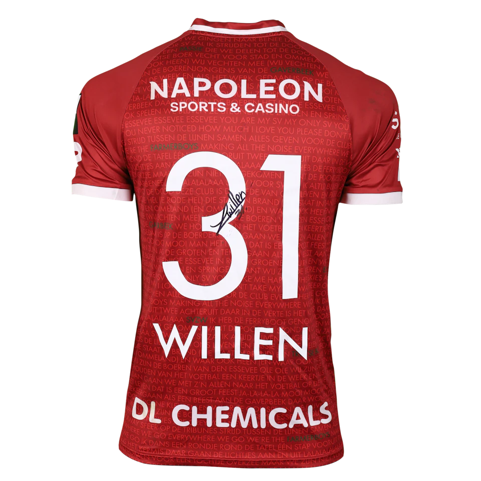 来自SV Zulte Waregem的Lukas Willen球衣