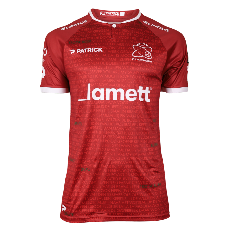 SV Zulte Waregem 팀의 Jevon Simons 셔츠