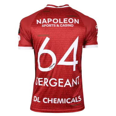 来自SV Zulte Waregem的Thibaud Sergeant球衣