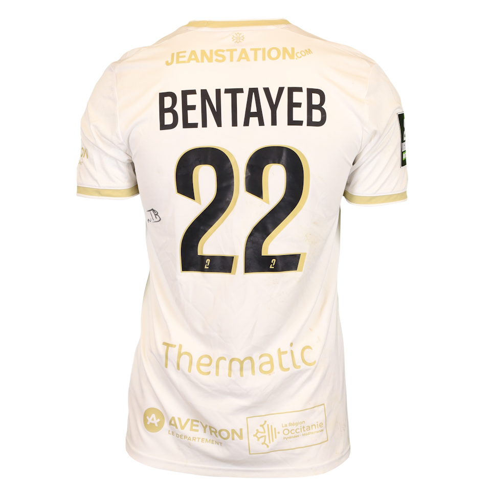 Tawfik Bentayeb Rodez Aveyron Football shirt