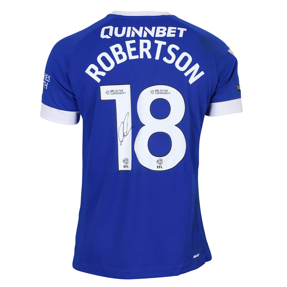 Alexander Ridd Cardiff Alexander Robertson | Cardiff City FC - Oxford United | MatchWornShirt