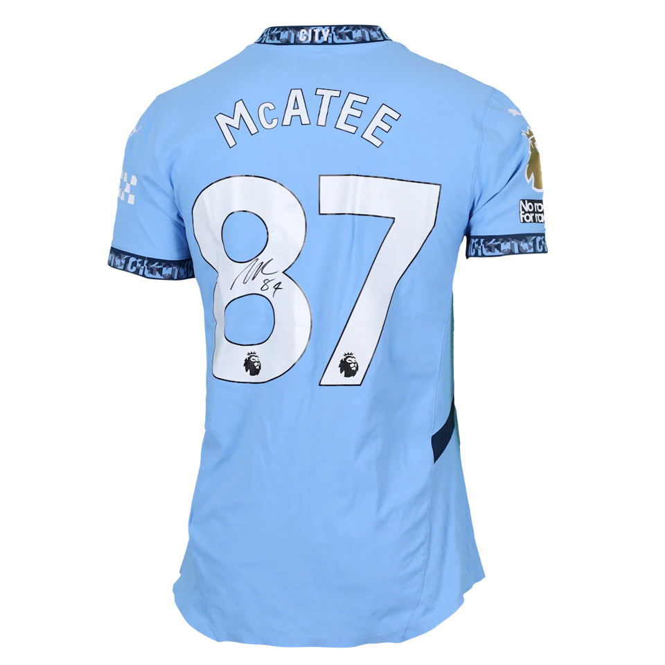 James McAtee | Manchester City - Aston Villa | MatchWornShirt James McAtee | Manchester City - Aston Villa | MatchWornShirt