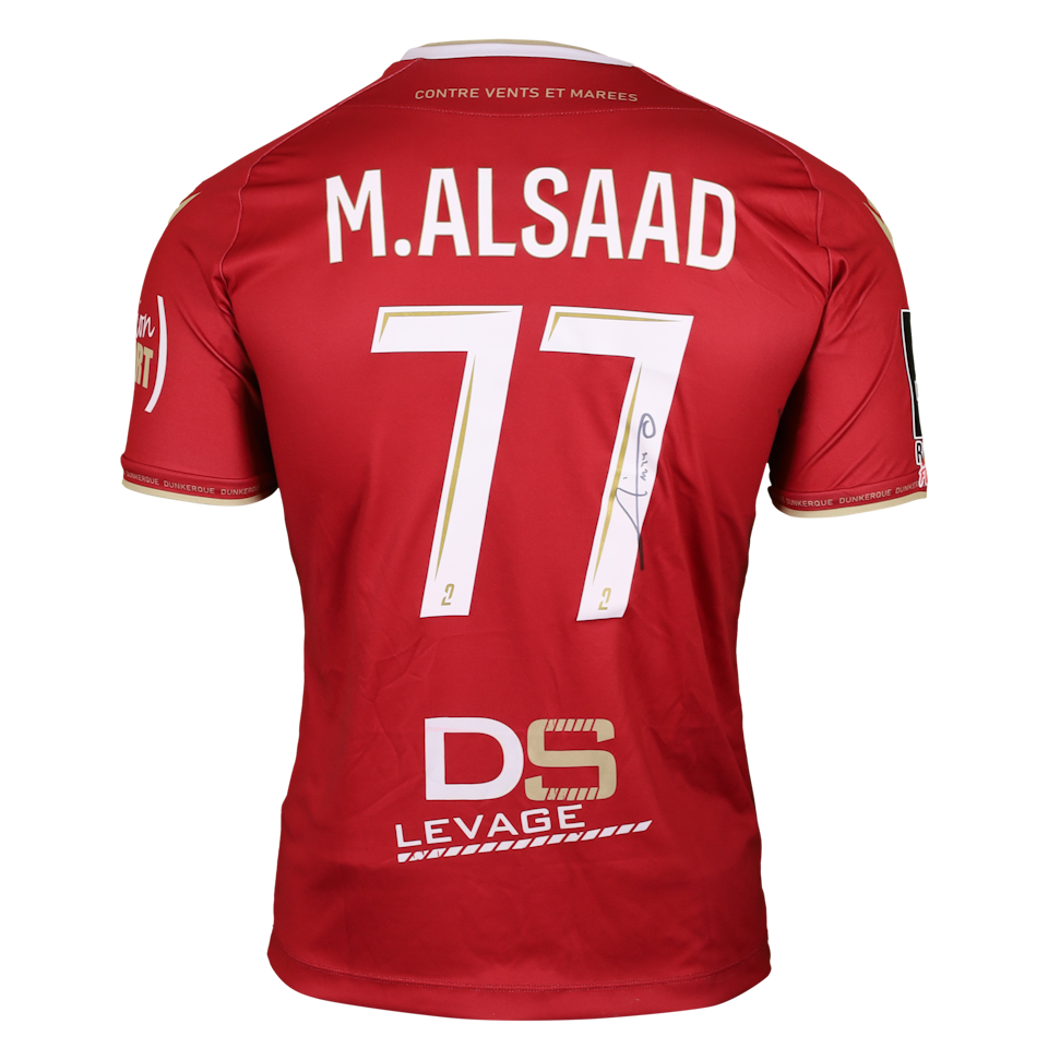 Muhannad Yahya Saeed Al Saad USL Dunkerque shirt