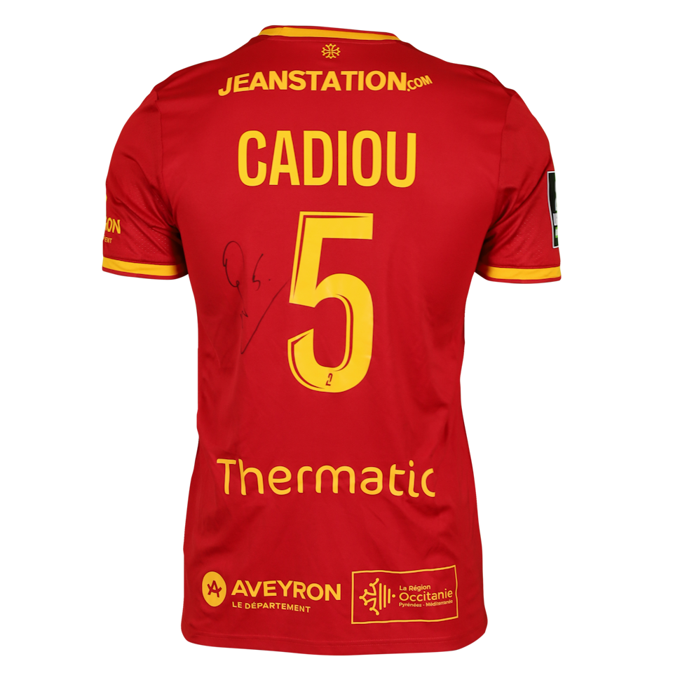 Noah Cadiou Rodez Aveyron Football shirt