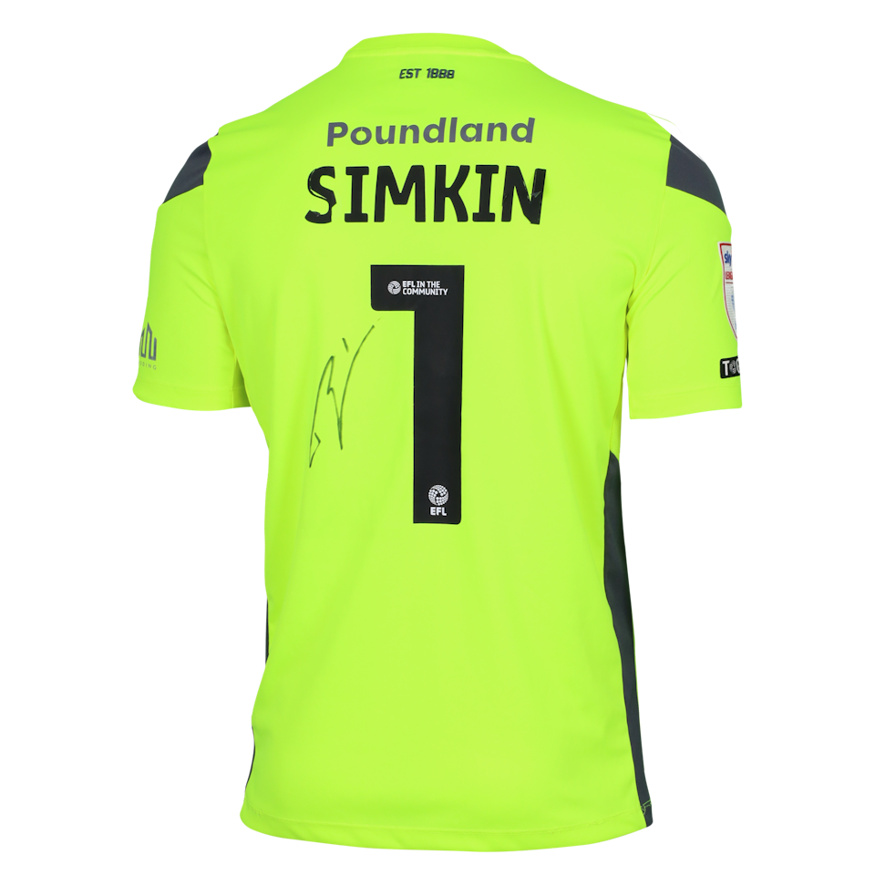 Tommy Simkin Walsall jersey