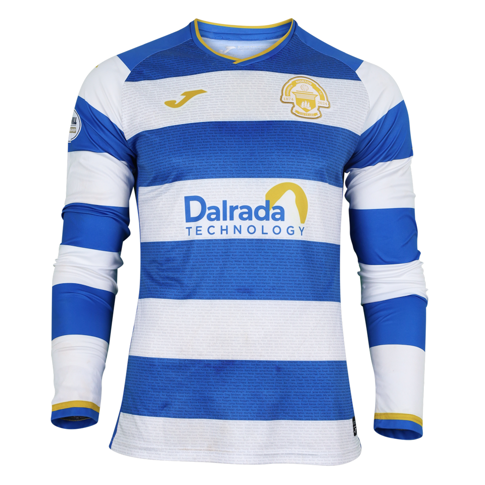 Zak Delaney Greenock Morton jersey