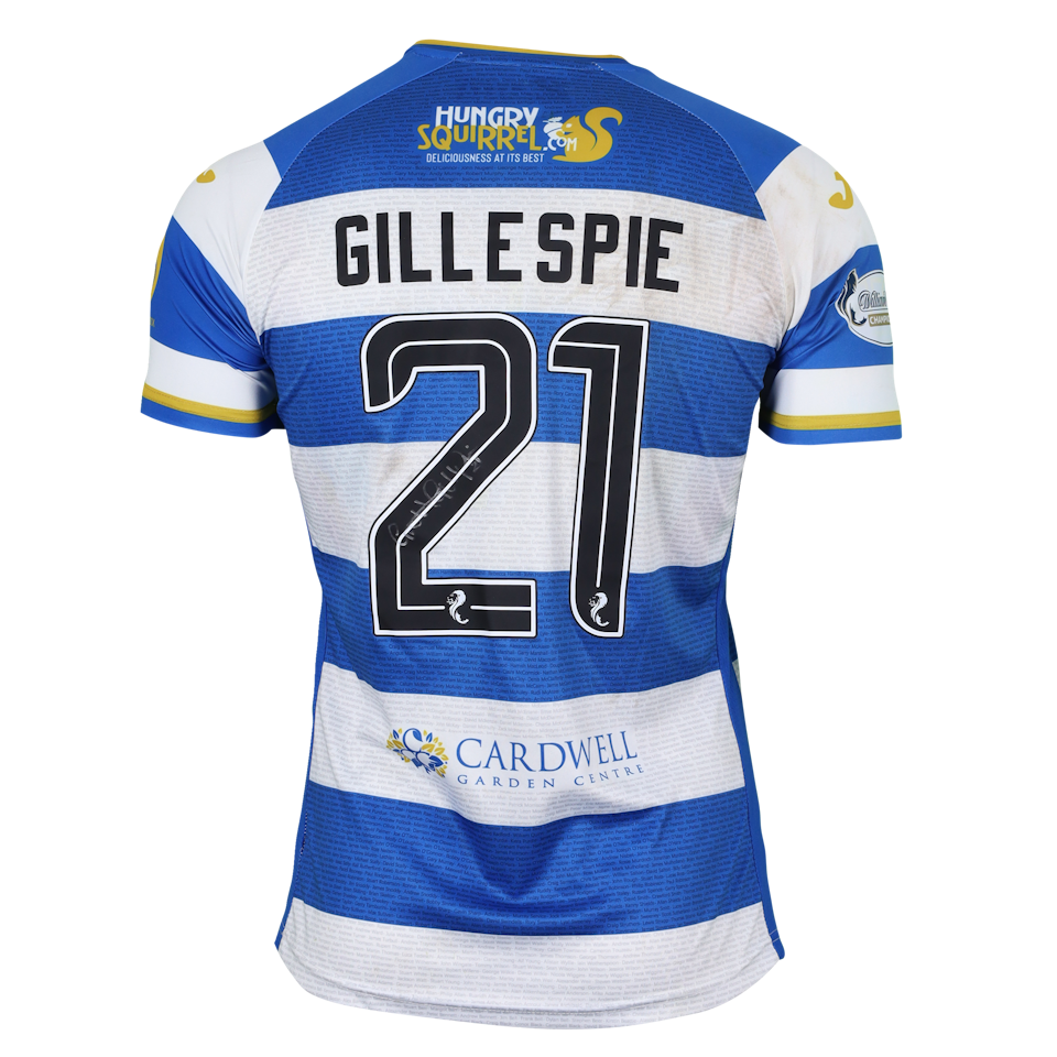 Grant Gillespie Greenock Morton jersey