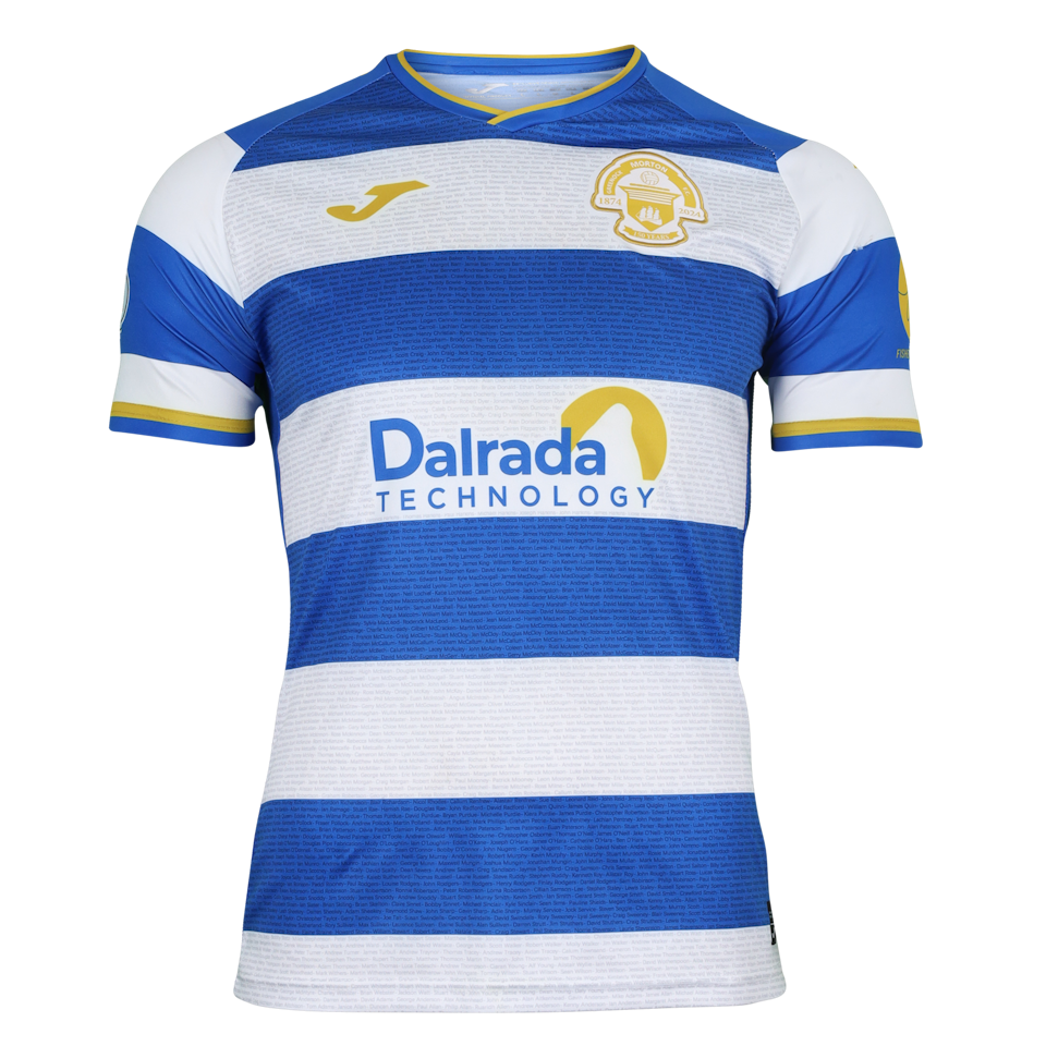 Grant Gillespie Greenock Morton jersey