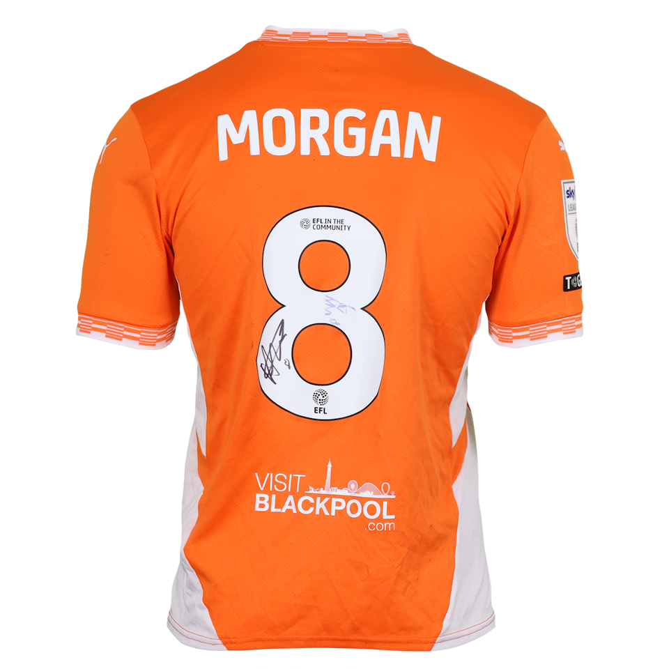 Albie Morgan Blackpool jersey