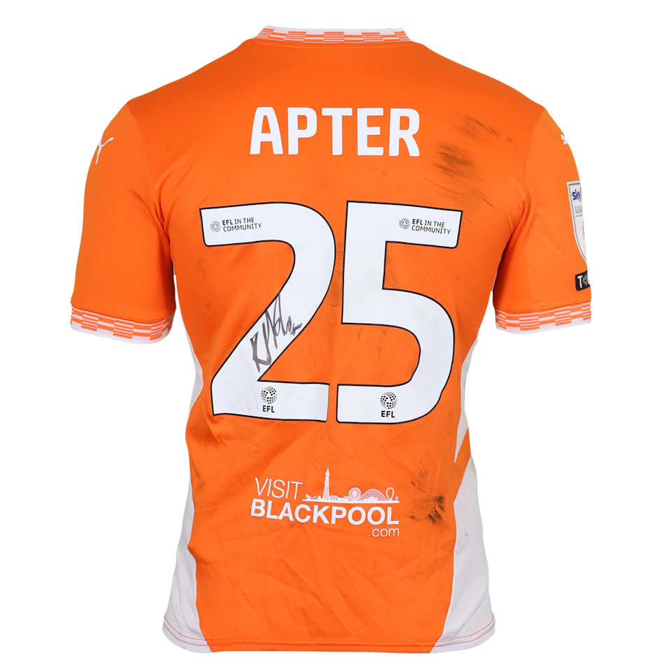 Robert Apter Blackpool shirt