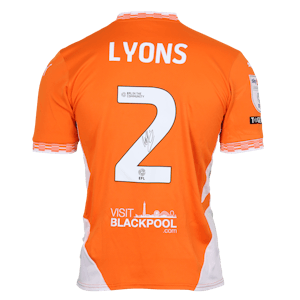 Andy Lyons Blackpool shirt