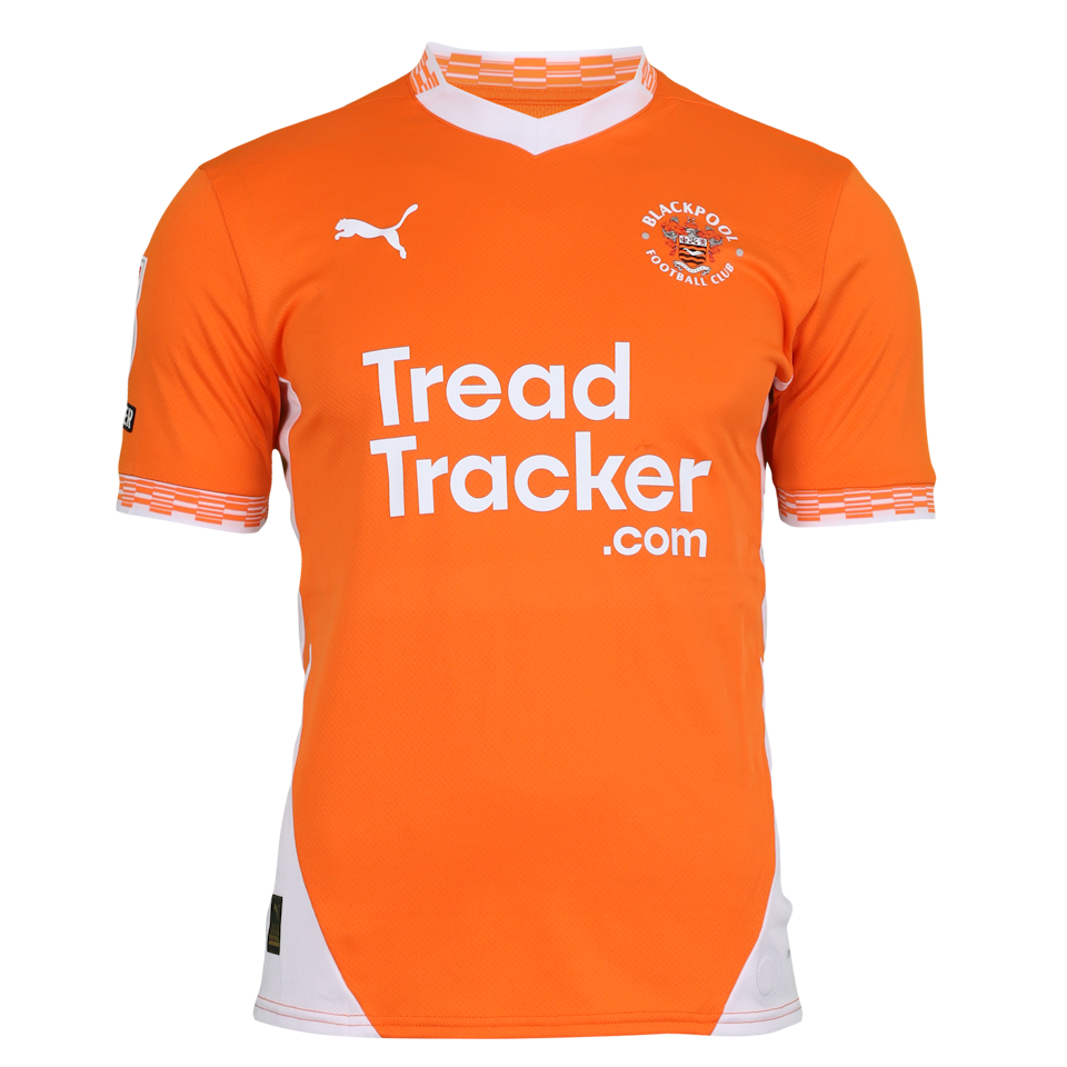 Andy Lyons Blackpool shirt