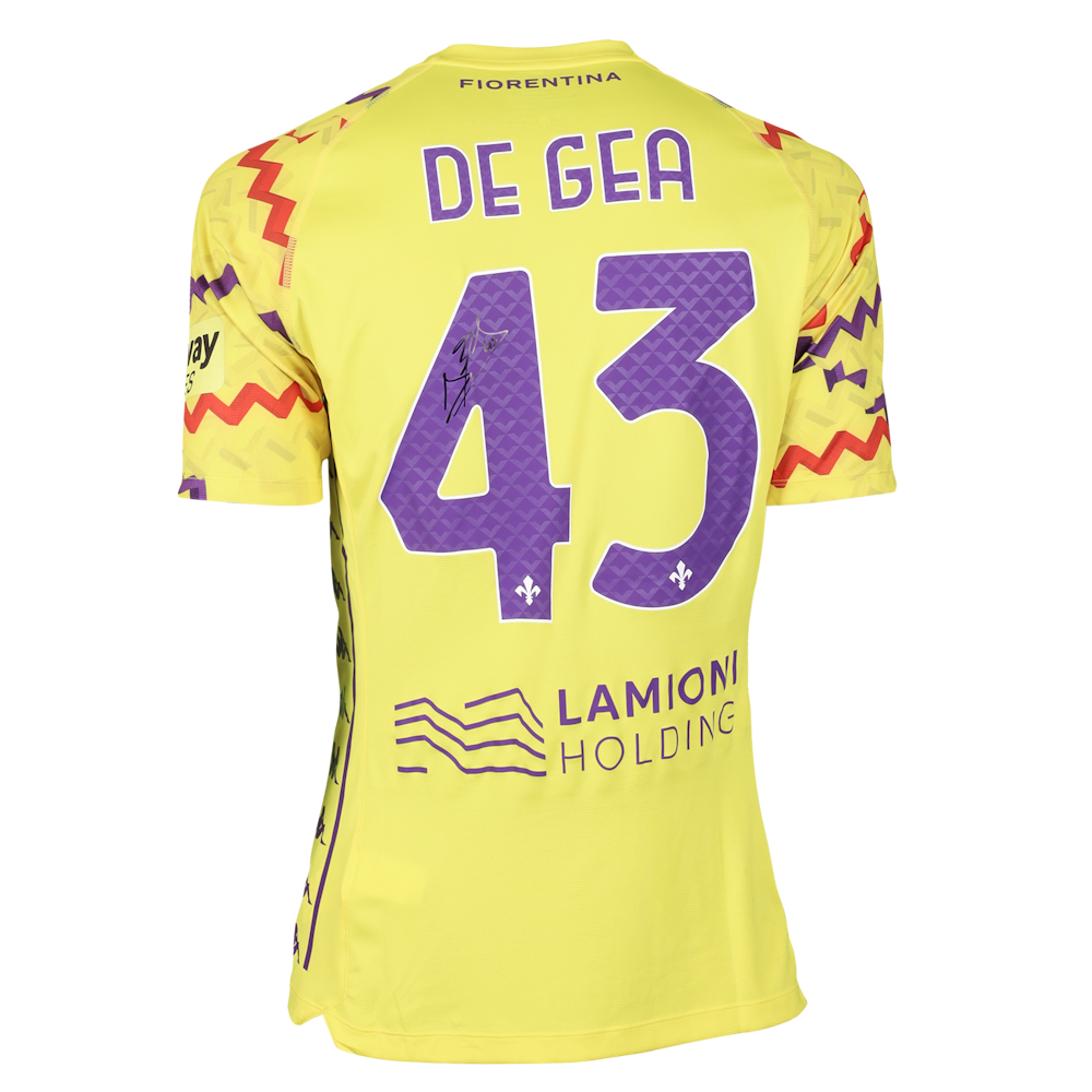 David de Gea | AS Roma - Fiorentina | MatchWornShirt