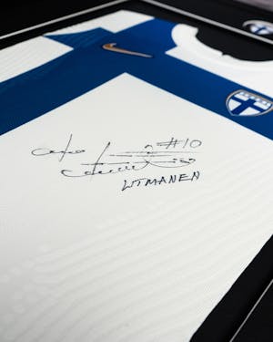 Litmanen Signed Shirt - Finland Front