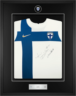 Litmanen Signed Shirt - Finland Front