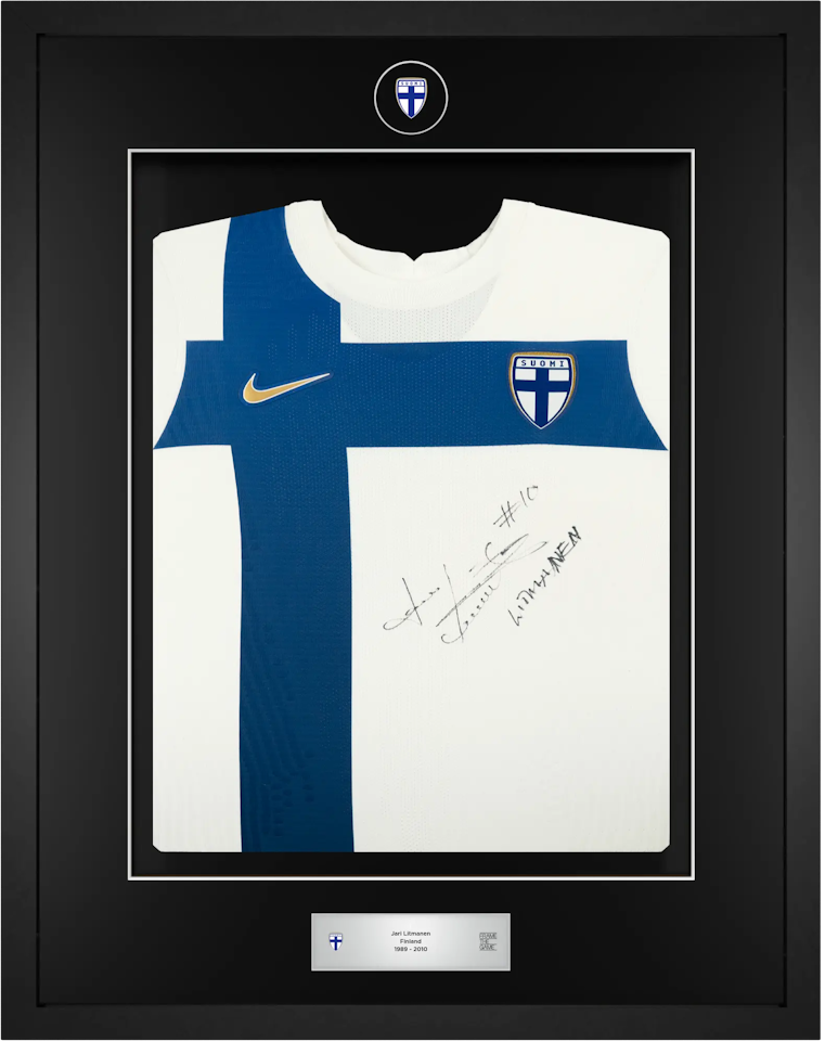 Litmanen Signed Shirt - Finland Front