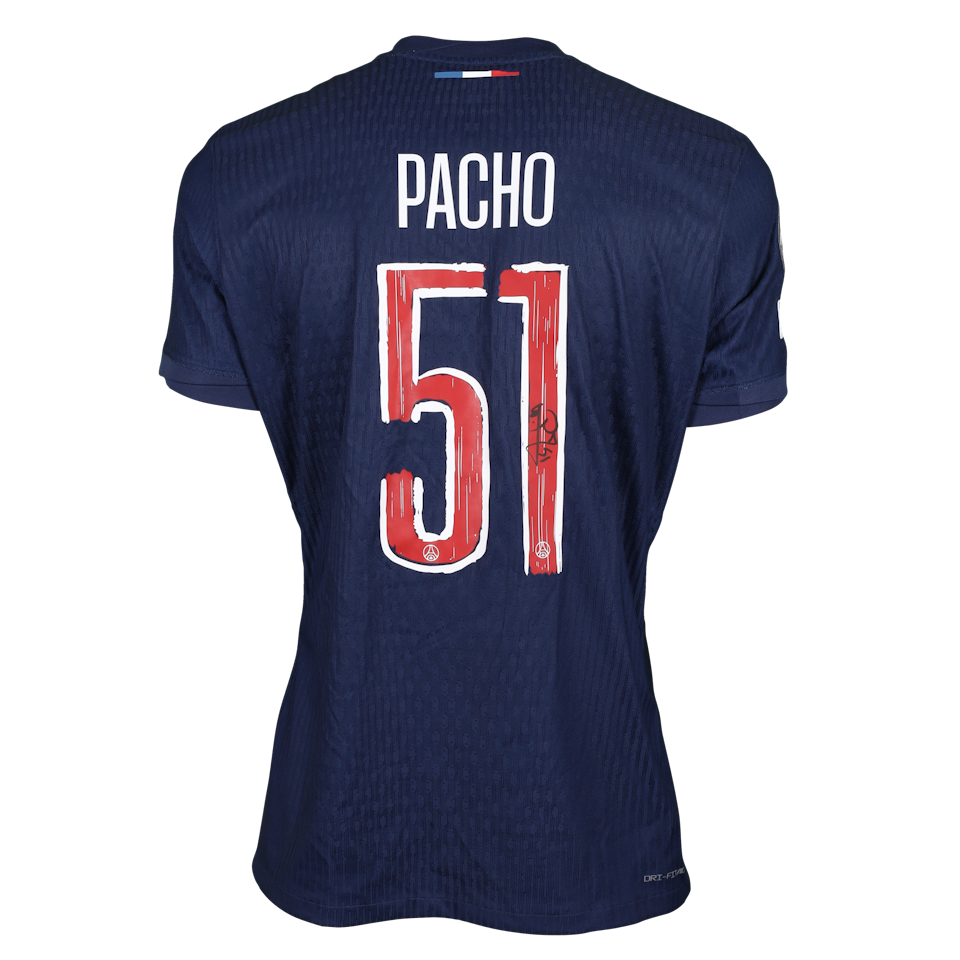William Pacho Paris Saint-Germain jersey