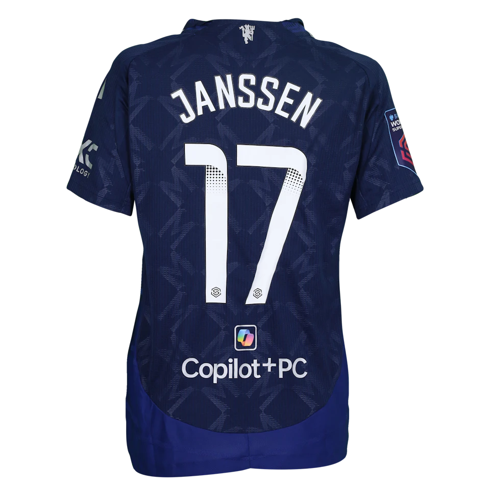 Dominique Bloodworth Manchester United WFC shirt