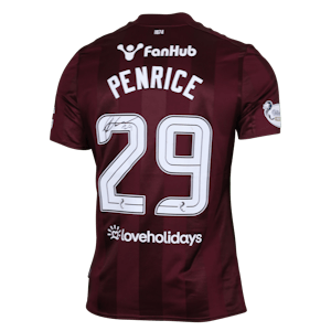James Penrice Heart of Midlothian jersey