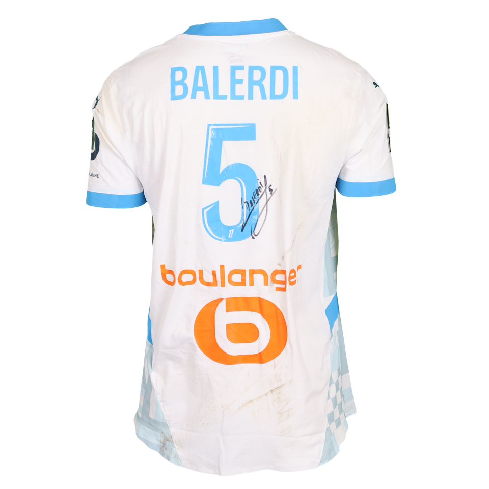 Leonardo Julián Balerdi Rossa Olympique de Marseille jersey