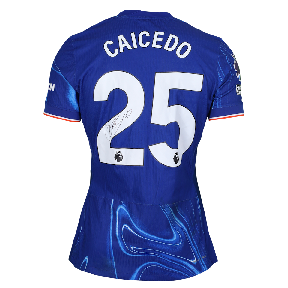 Moisés Caicedo Chelsea shirt