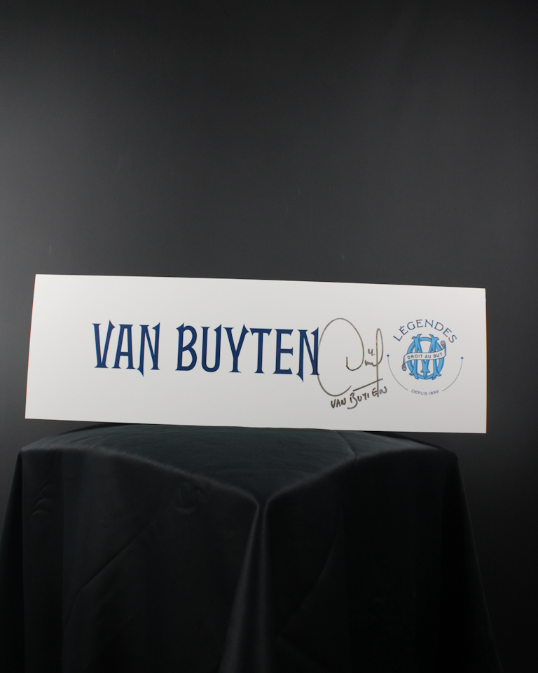 Dressing Room Plaque | Daniel Van Buyten