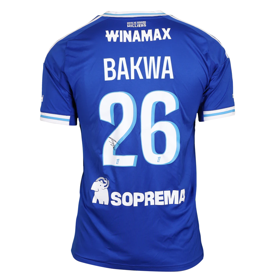 来自RC Strasbourg Alsace的Dilane Bakwa球衣