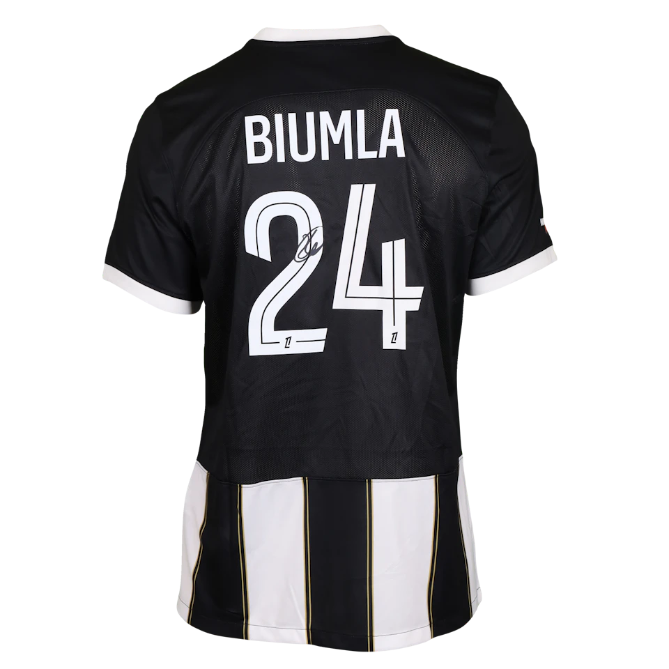 来自Angers SCO的Emmanuel Junior Biumla Bayiha球衣