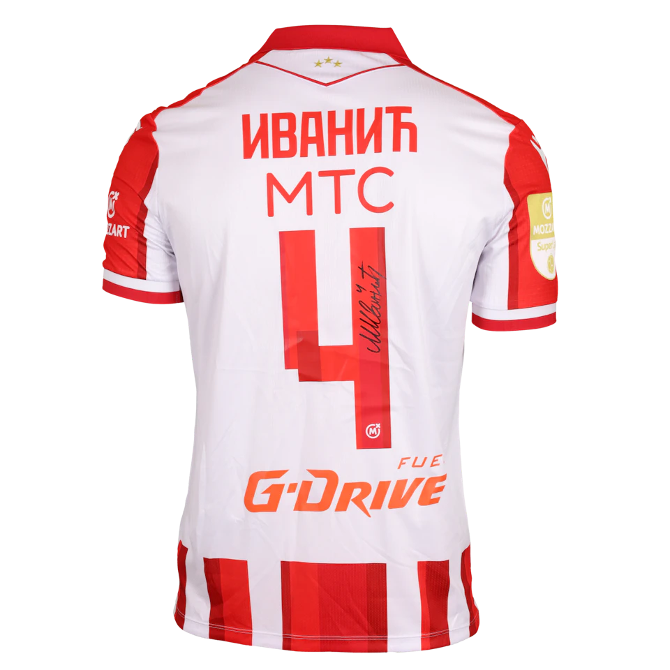 FK Crvena zvezda-Trikot von Mirko Ivanić