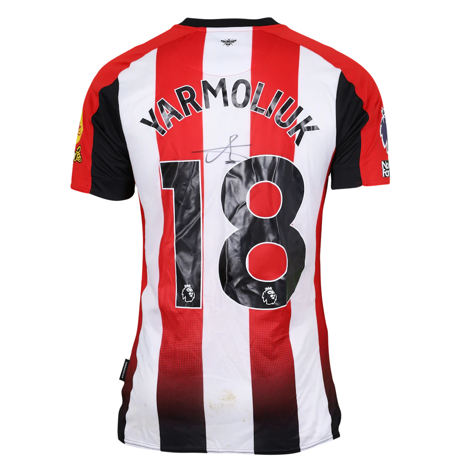 Brentford 팀의 Yehor Yarmolyuk 셔츠