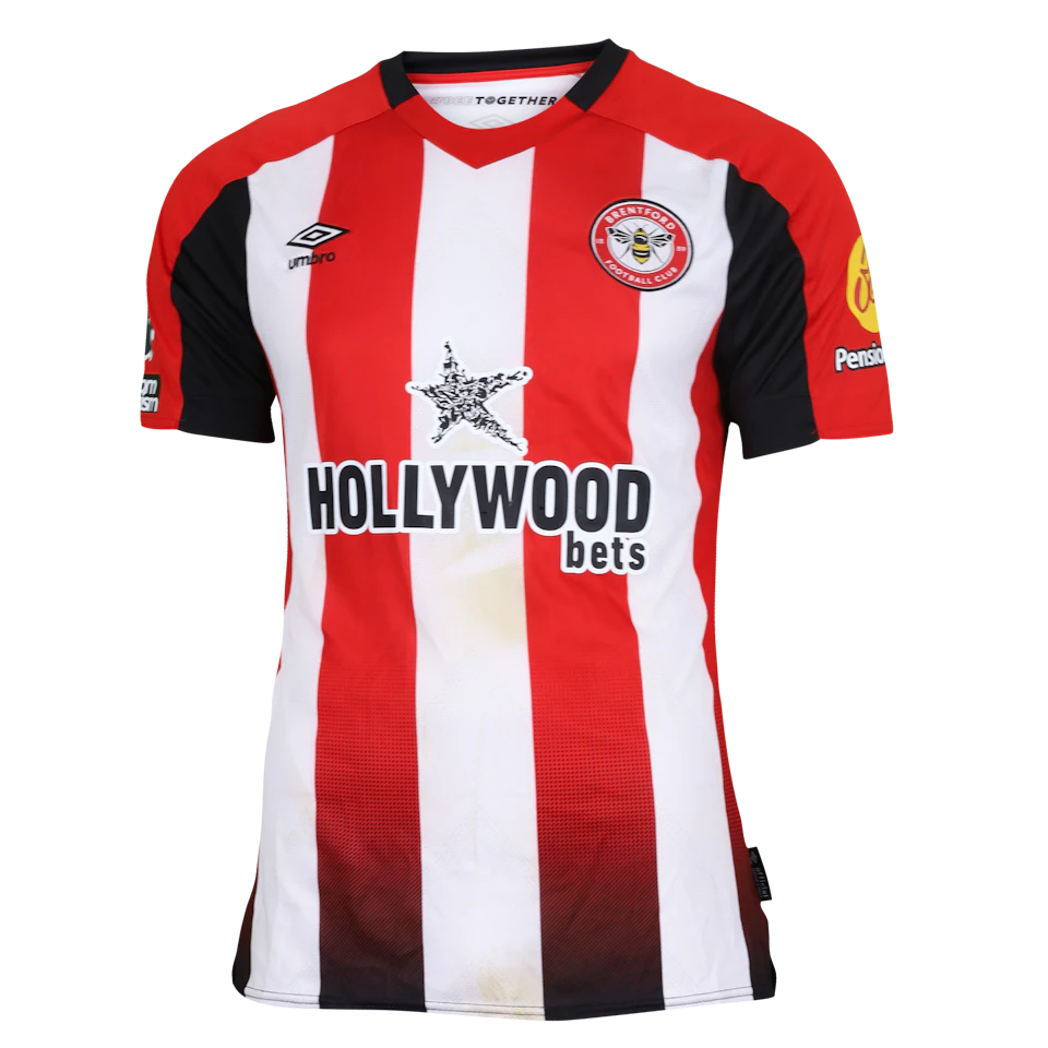 Brentford 팀의 Yehor Yarmolyuk 셔츠