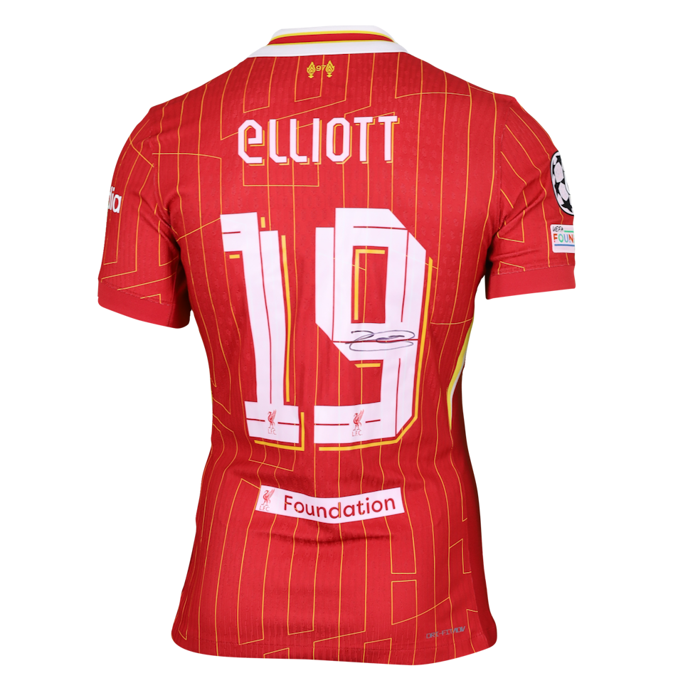 Harvey Elliot Liverpool shirt