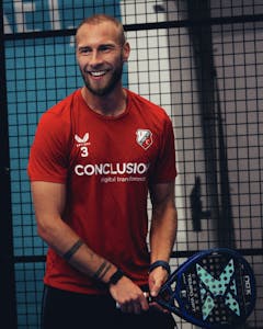Padel with 6 people and two FC Utrecht players