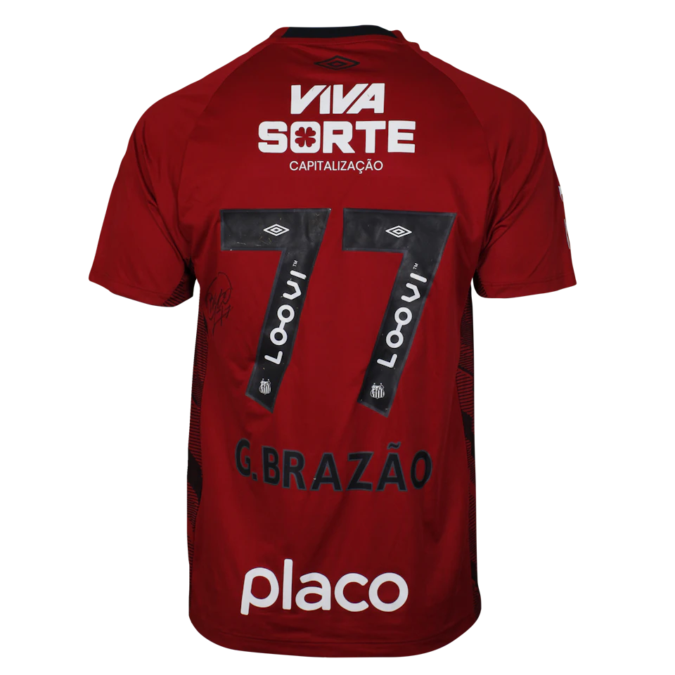 来自Santos的Gabriel Nascimento Resende Brazão球衣