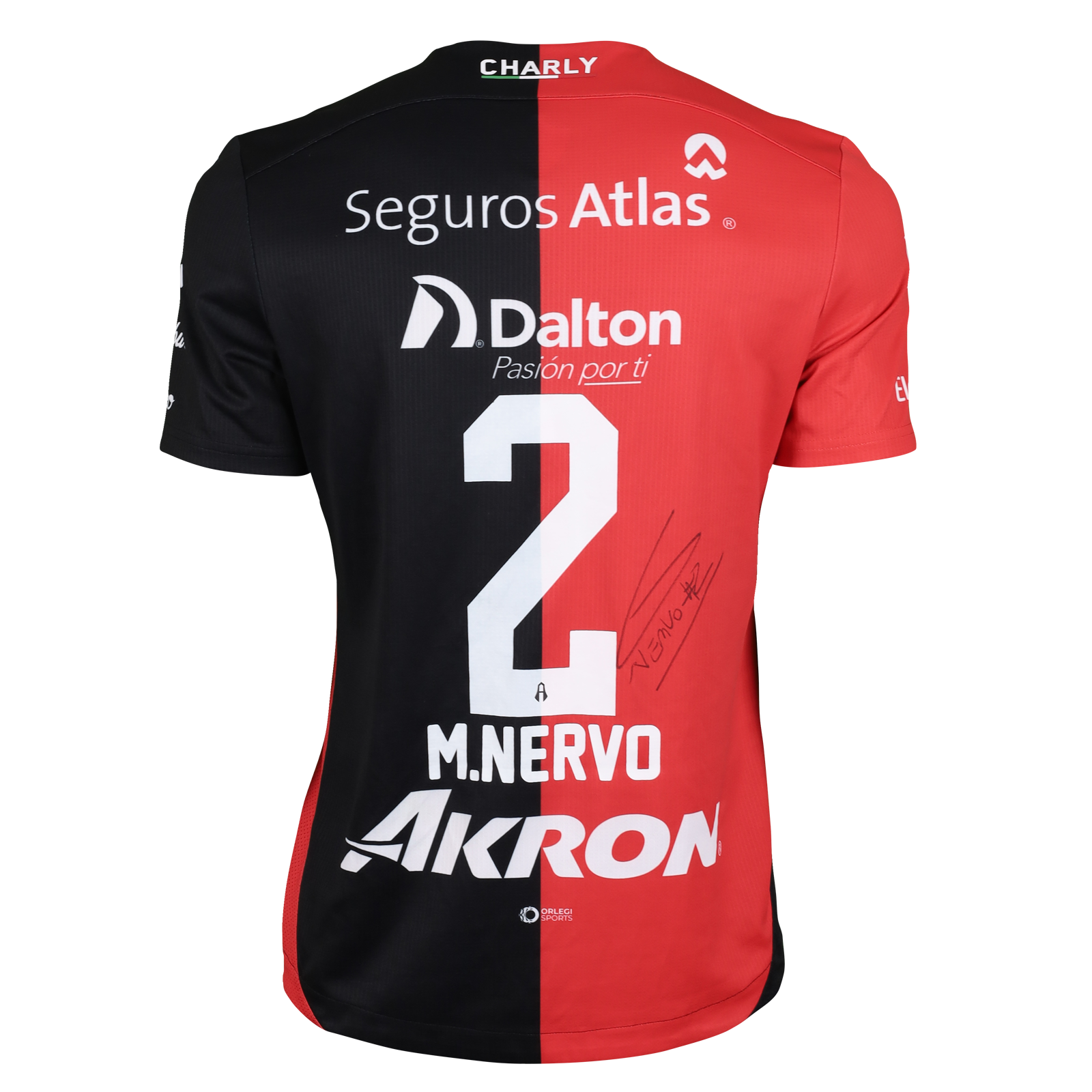 Hugo Martín Nervo Atlas FC jersey
