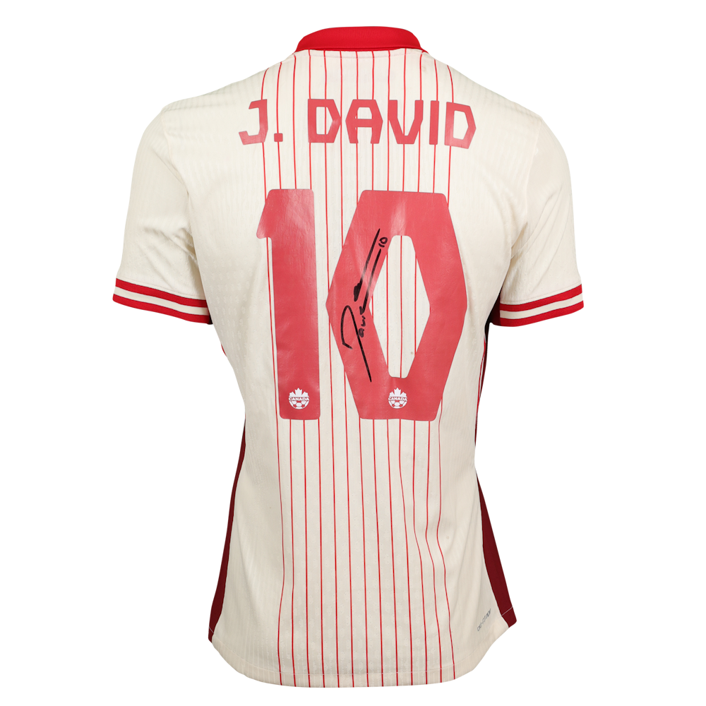 David Nalbandion ユニフォームカード Jonathan David | Canada - Ukraine | MatchWornShirt