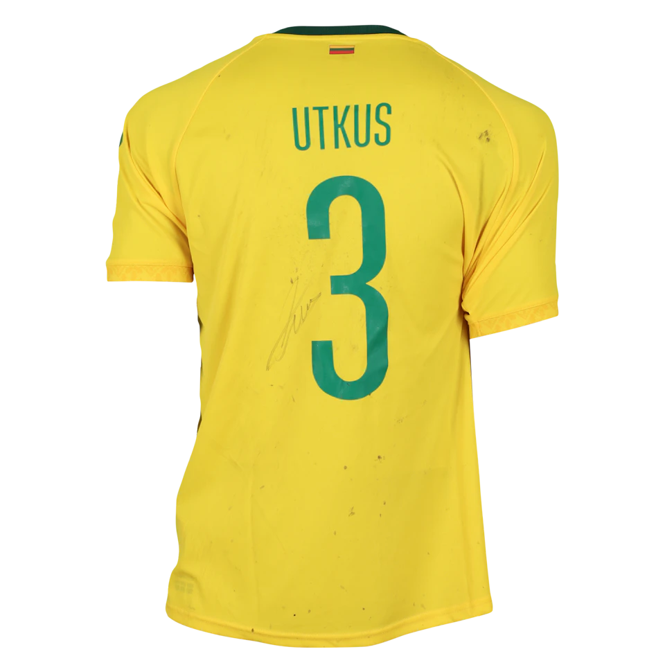 Edgaras Utkus | Denmark - Lithuania | MatchWornShirt