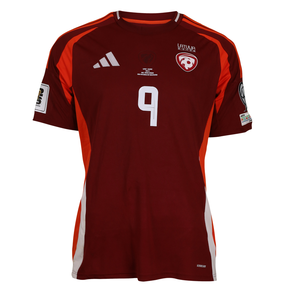 Maillot de Vladislavs Gutkovskis (Latvia)