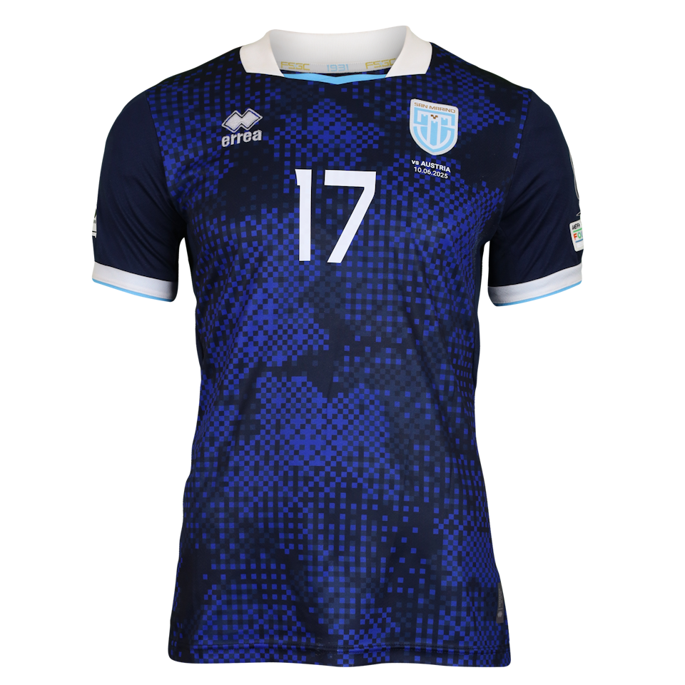 Alessandro Golinucci San Marino shirt